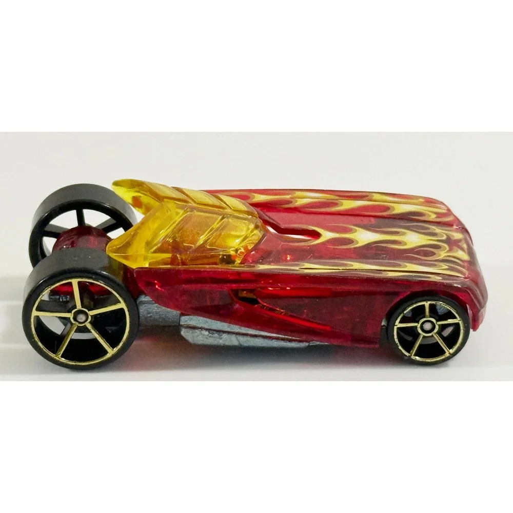 Hot Wheels Paradox Toy Car Kids 1:64 Red Translucent Flame X-Raycers Series